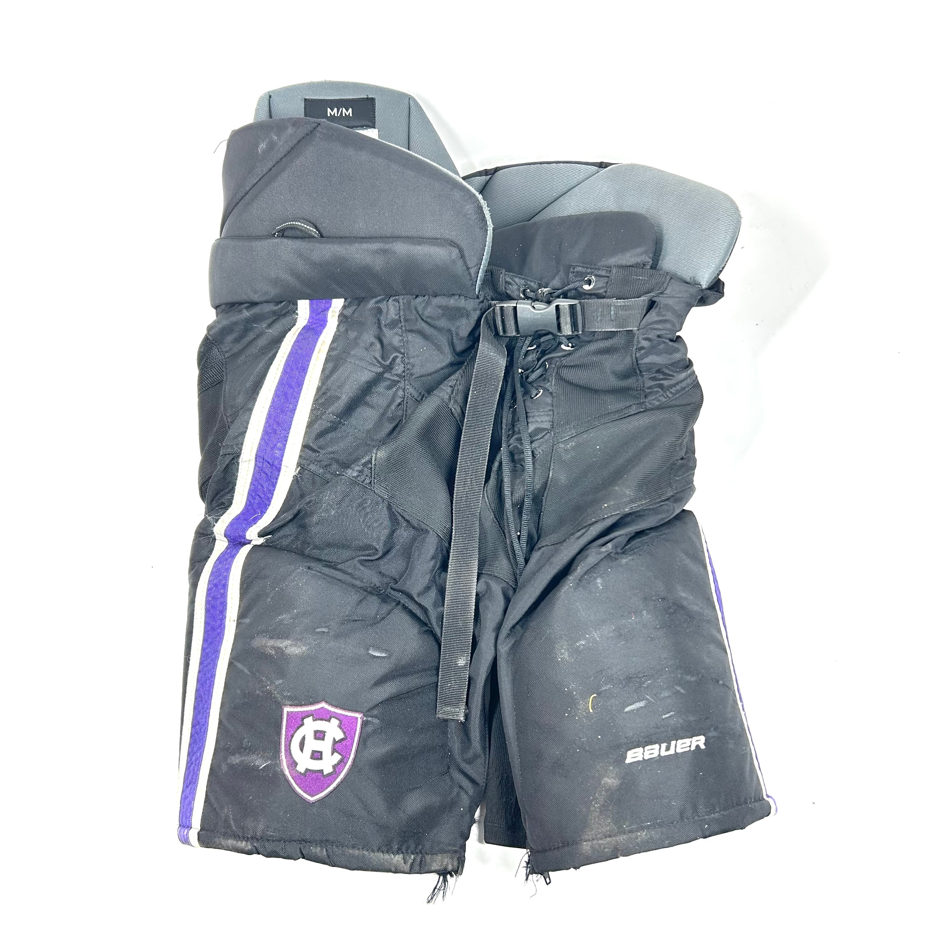 Bauer Nexus - Pantalon NCAA Pro Stock d'occasion (noir/violet)